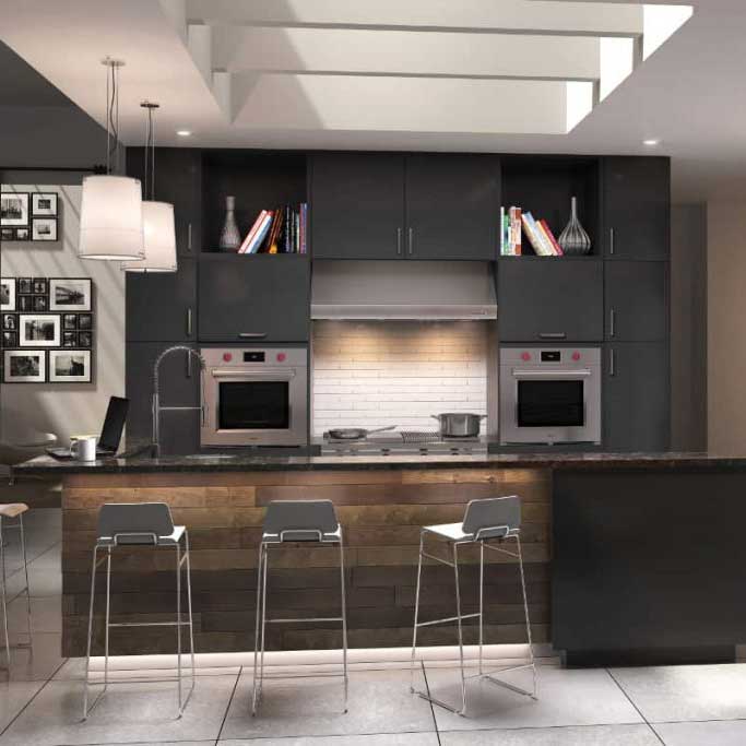Gray kitchen